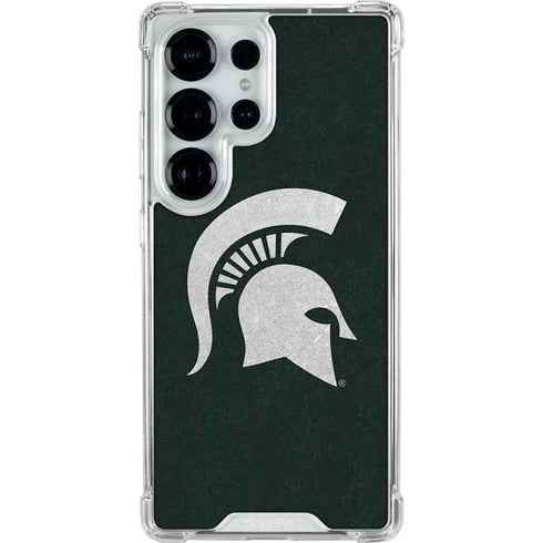 Michigan State University Spartans Logo Galaxy S25 Ultra Clear Case