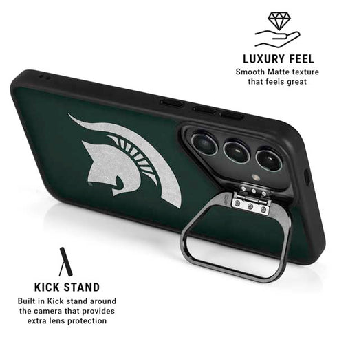 Michigan State University Spartans Logo Galaxy S26 Kickstand Case