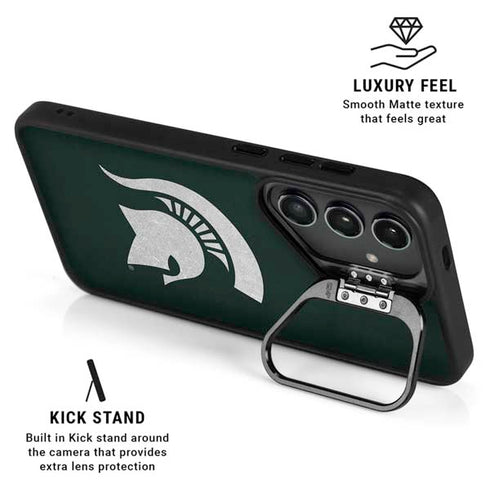 Michigan State University Spartans Logo Galaxy S26 Plus Kickstand Case