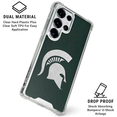 Michigan State University Spartans Logo Galaxy S26 Ultra Clear Case