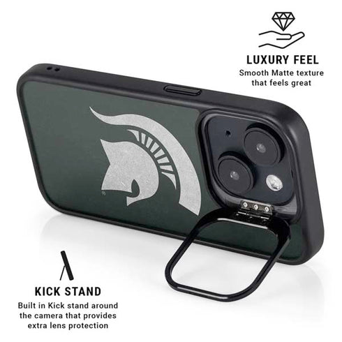 Michigan State University Spartans Logo iPhone 13 Kickstand Case