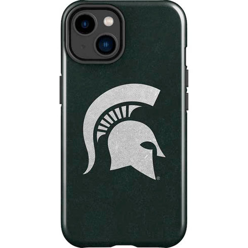 Michigan State University Spartans Logo iPhone 15 Impact Case