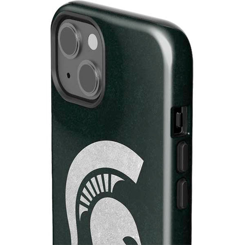 Michigan State University Spartans Logo iPhone 15 Impact Case