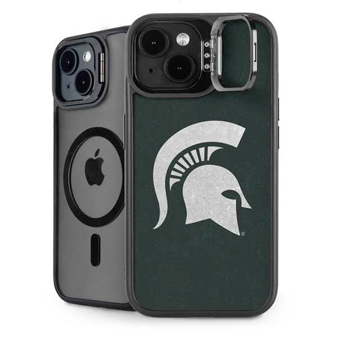 Michigan State University Spartans Logo iPhone 15 Kickstand Case