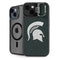 Michigan State University Spartans Logo iPhone 15 Plus Kickstand Case