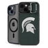 Michigan State University Spartans Logo iPhone 15 Plus Kickstand Case