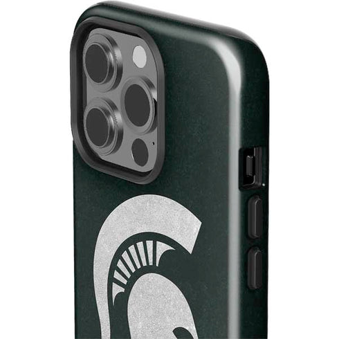 Michigan State University Spartans Logo iPhone 15 Pro Impact Case