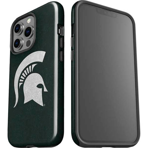 Michigan State University Spartans Logo iPhone 15 Pro Impact Case