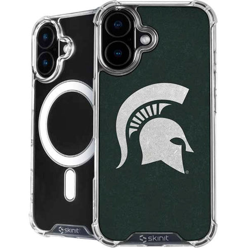 Michigan State University Spartans Logo iPhone 16 MagSafe Case