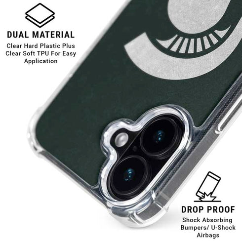 Michigan State University Spartans Logo iPhone 16 MagSafe Case