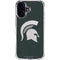 Michigan State University Spartans Logo iPhone 16 Plus Clear Case