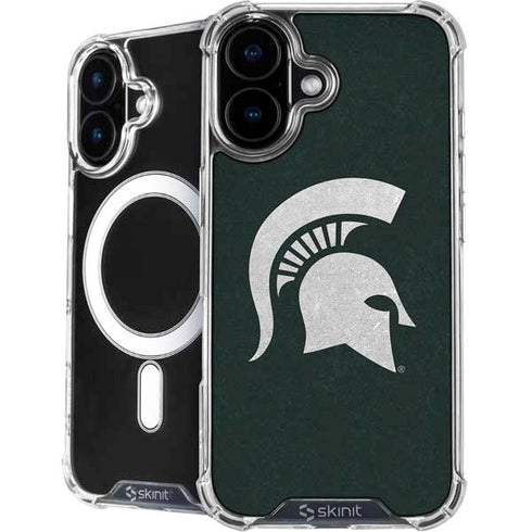 Michigan State University Spartans Logo iPhone 16 Plus MagSafe Case