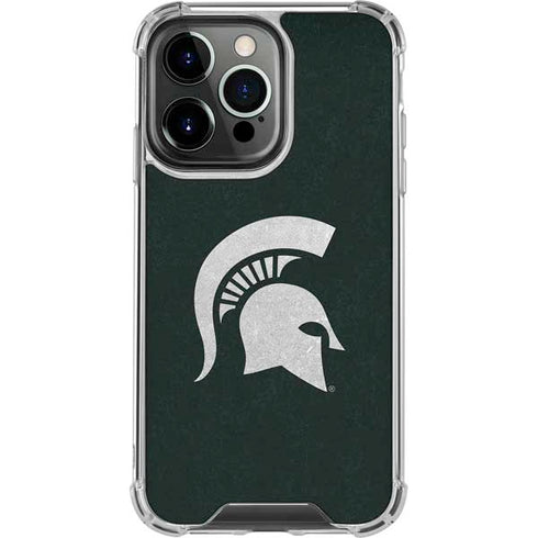 Michigan State University Spartans Logo iPhone 16 Pro Clear Case