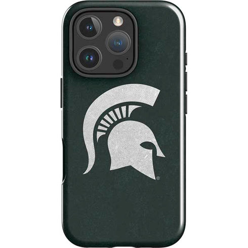 Michigan State University Spartans Logo iPhone 16 Pro Impact Case