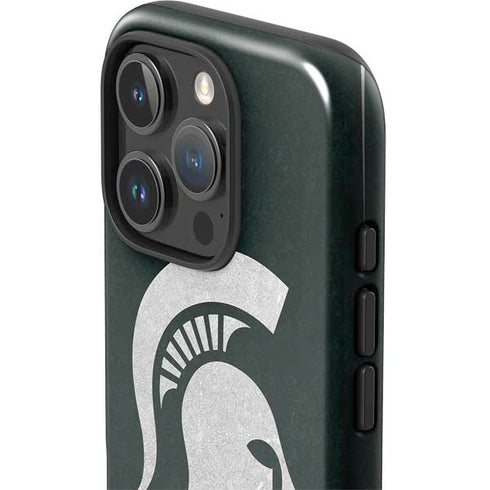 Michigan State University Spartans Logo iPhone 16 Pro Impact Case