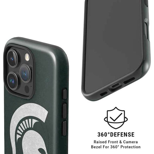 Michigan State University Spartans Logo iPhone 16 Pro Magsafe Impact Case