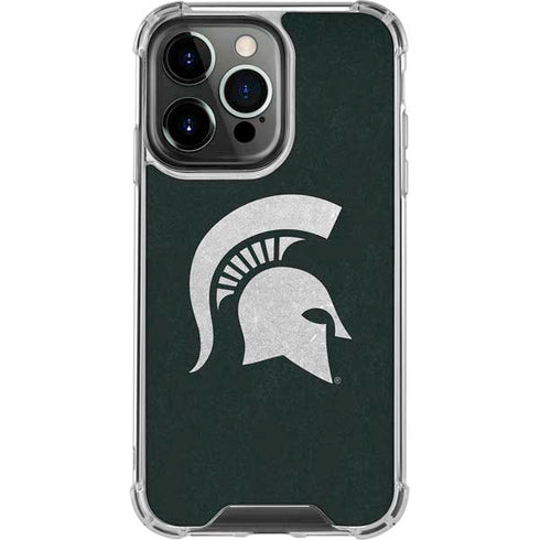 Michigan State University Spartans Logo iPhone 16 Pro Max Clear Case