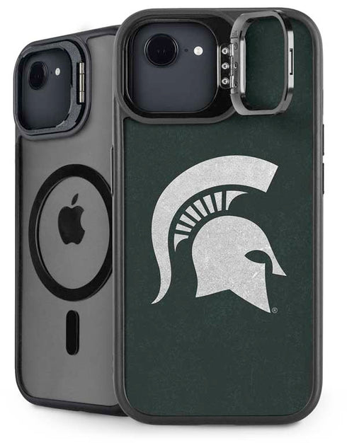 Michigan State University Spartans Logo iPhone 16e Kickstand Case