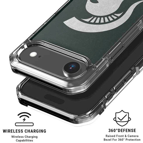 Michigan State University Spartans Logo iPhone 17 Air Clear Case