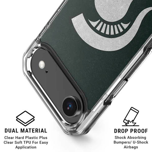 Michigan State University Spartans Logo iPhone 17 Air Clear Case