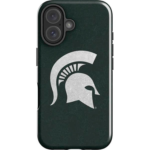 Michigan State University Spartans Logo iPhone 17 Impact Case