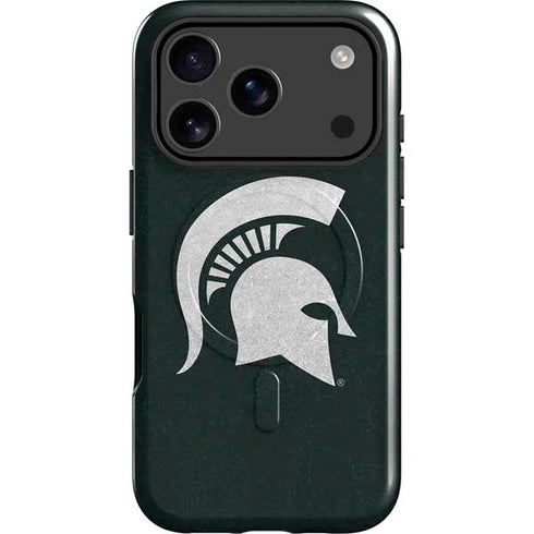 Michigan State University Spartans Logo iPhone 17 Pro Magsafe Impact Case