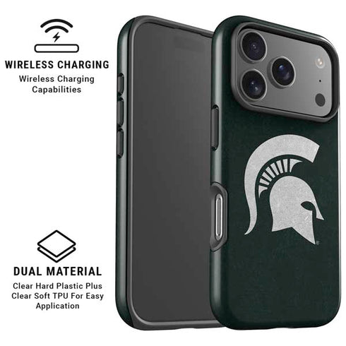 Michigan State University Spartans Logo iPhone 17 Pro Magsafe Impact Case
