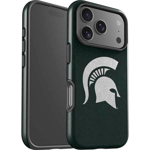 Michigan State University Spartans Logo iPhone 17 Pro Max Impact Case