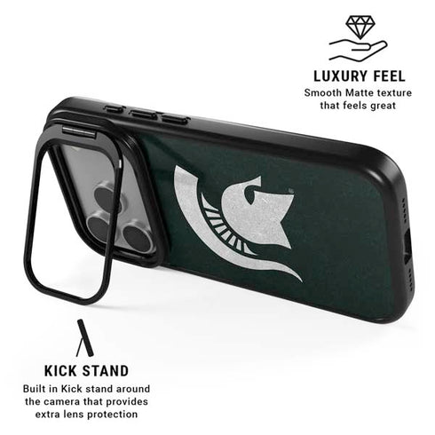 Michigan State University Spartans Logo iPhone 17 Pro Max Kickstand Case