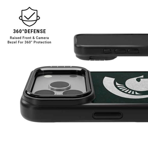 Michigan State University Spartans Logo iPhone 17 Pro Max Kickstand Case