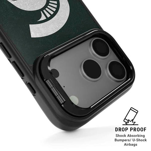 Michigan State University Spartans Logo iPhone 17 Pro Max Kickstand Case