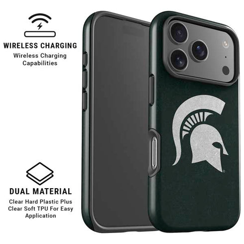 Michigan State University Spartans Logo iPhone 17 Pro Max Magsafe Impact Case