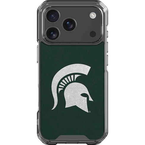 Michigan State University Spartans Logo iPhone 18 Pro Clear Case