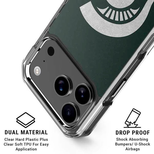 Michigan State University Spartans Logo iPhone 18 Pro Clear Case