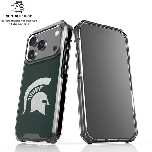 Michigan State University Spartans Logo iPhone 18 Pro Clear Case