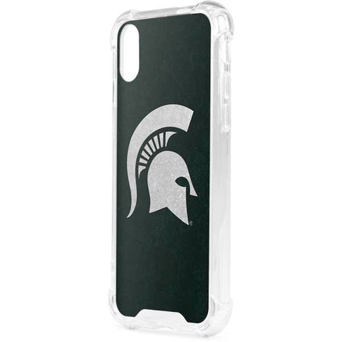 Michigan State University Spartans Logo iPhone XS Clear Case