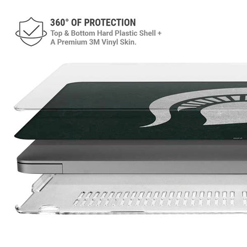 Michigan State University Spartans Logo MacBook Pro 14in (2021-24) Case plus Skin