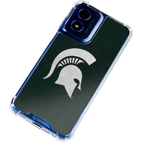 Michigan State University Spartans Logo Moto G 5G (2024) Clear Case
