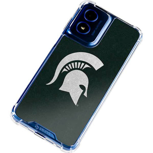 Michigan State University Spartans Logo Moto G Play 4G (2024) Clear Case