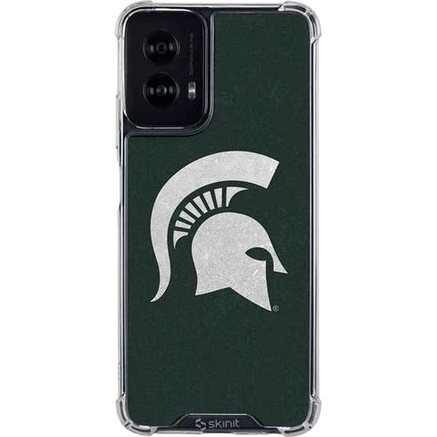 Michigan State University Spartans Logo Moto G Power 5G (2024) Clear Case