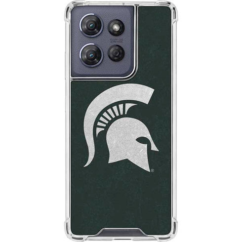 Michigan State University Spartans Logo Moto G Power 5G (2025) Clear Case