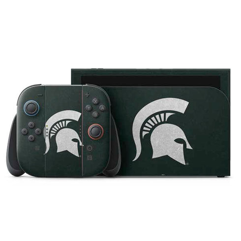 Michigan State University Spartans Logo Nintendo Switch 2 (2025) with Joy-Con Skin