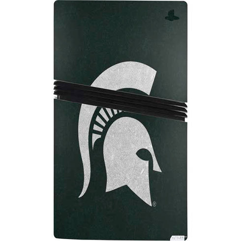 Michigan State University Spartans Logo PS5 Pro Console Skin
