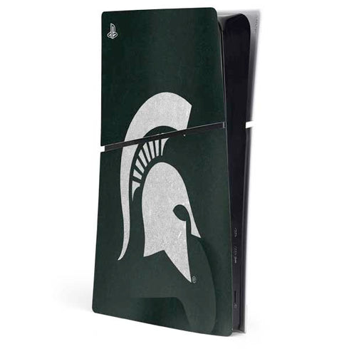Michigan State University Spartans Logo PS5 Slim Digital Edition Console Skin