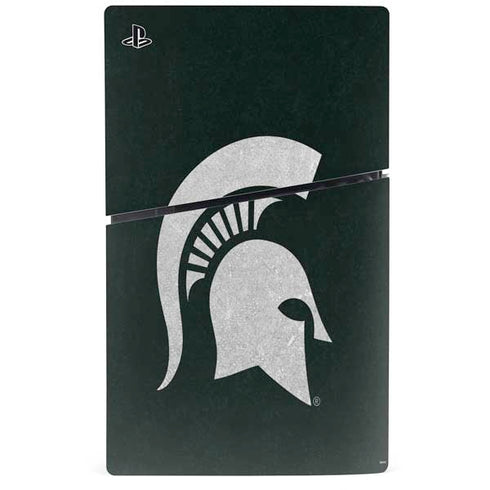 Michigan State University Spartans Logo PS5 Slim Digital Edition Console Skin