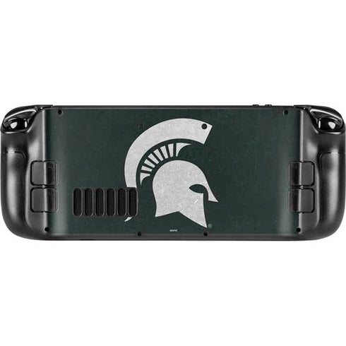 Michigan State University Spartans Logo Steam Deck Handheld Gaming Computer OLED Skin