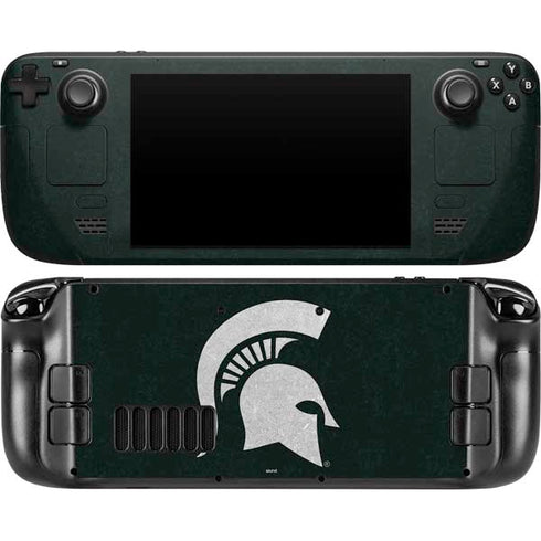 Michigan State University Spartans Logo Steam Deck Handheld Gaming Computer Skin