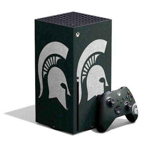 Michigan State University Spartans Logo Xbox Series X Bundle Skin