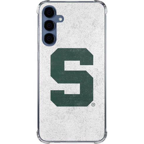 Michigan State University Spartans Mean Green S Galaxy A35 5G Clear Case