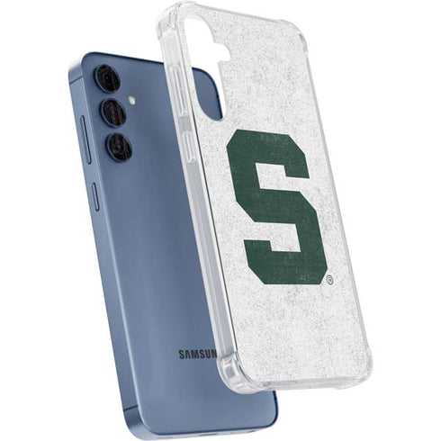 Michigan State University Spartans Mean Green S Galaxy A35 5G Clear Case